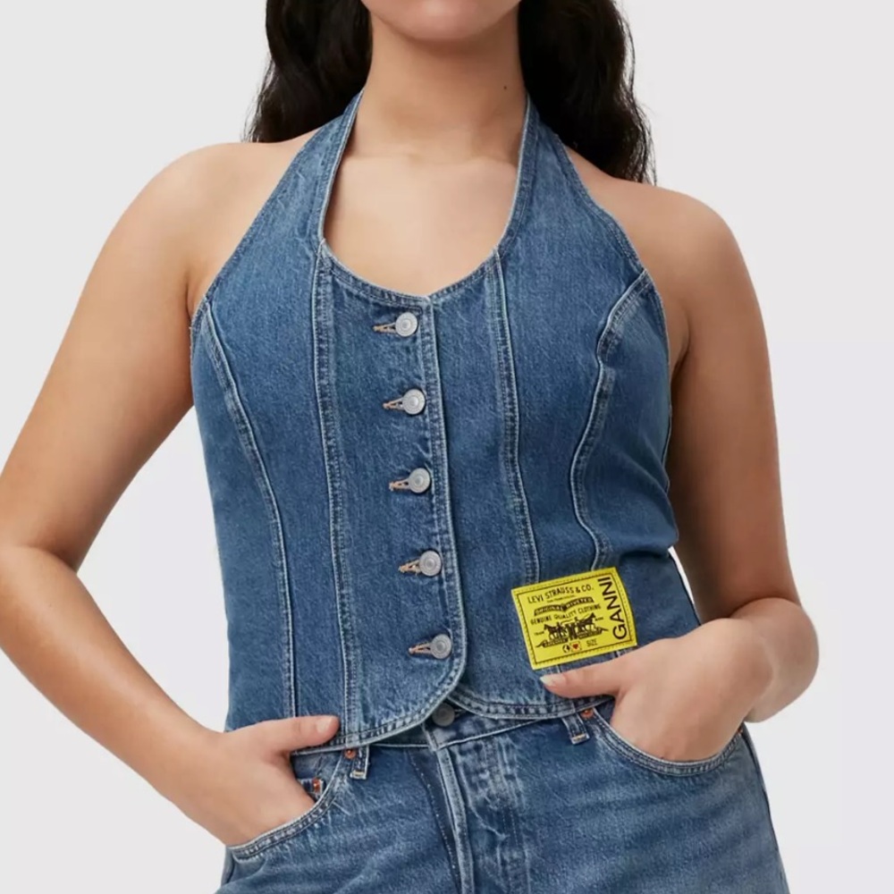 Levi’s x GANNI Denim Corset Vest